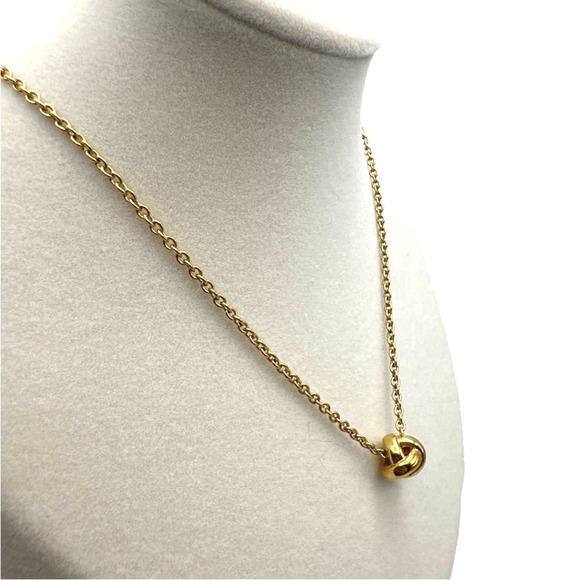 kate spade new york Dainty Sparklers Knot Pendant Necklace - Picture 4 of 5